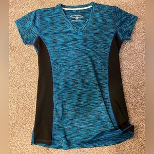 Blue and Black Athletic Shirt